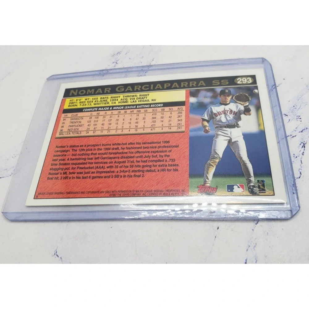 1997 Topps #293 Nomar Garciaparra Boston Red Sox